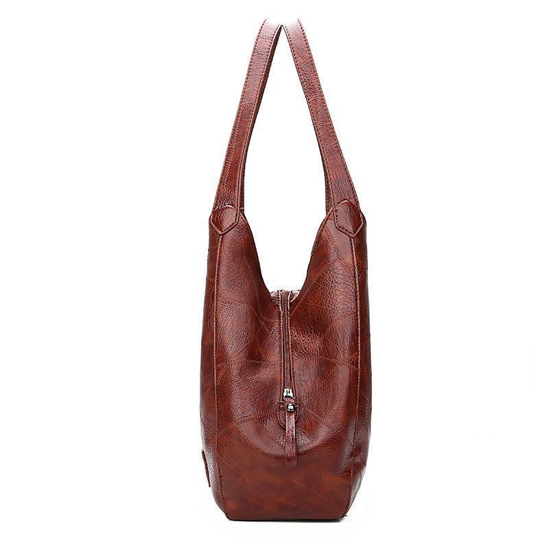 Karlie™ - Vintage Leren Tas Met Handgemaakte Details