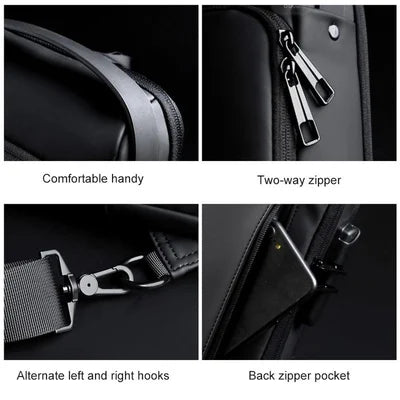 Nova™ - Waterdichte Crossbody Tas Met USB-aansluiting