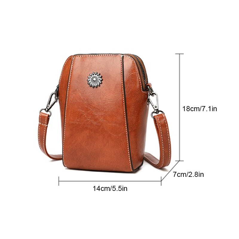 Anna™ - Mini Stijlvolle Zachte Leren Crossbody Tas