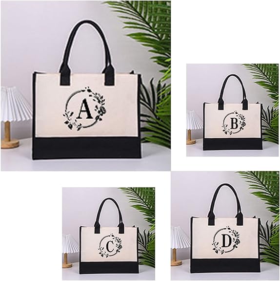 Icon™ - Gepersonaliseerde Tote Bag Met Letter