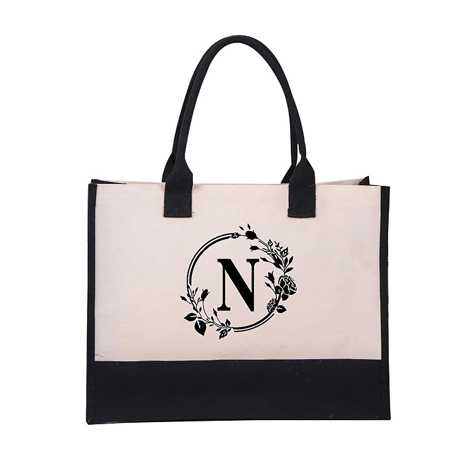 Icon™ - Gepersonaliseerde Tote Bag Met Letter