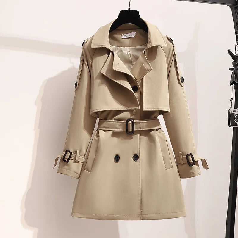 Nova™ - Stijlvolle Double Breast Trenchcoat Met Riem