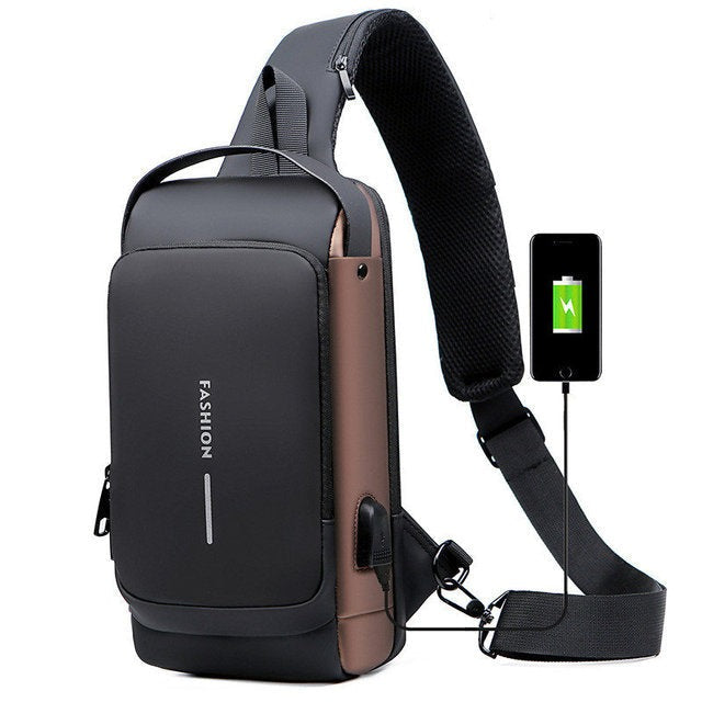 Nova™ - Waterdichte Crossbody Tas Met USB-aansluiting