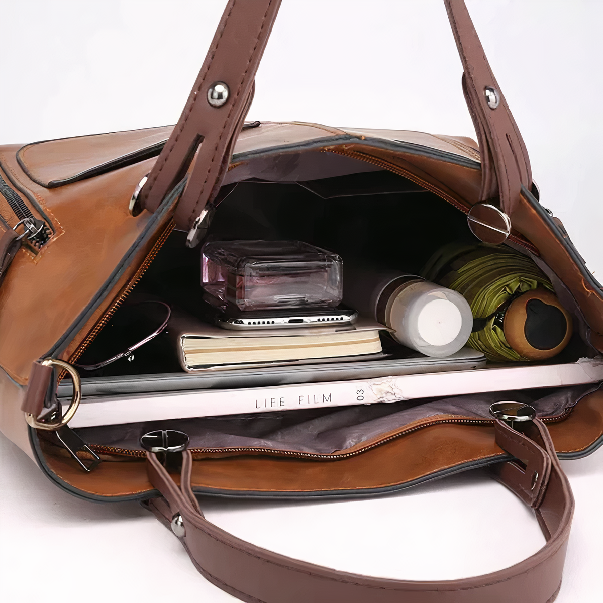 Nina™ - Vintage Leren Crossbody Tas