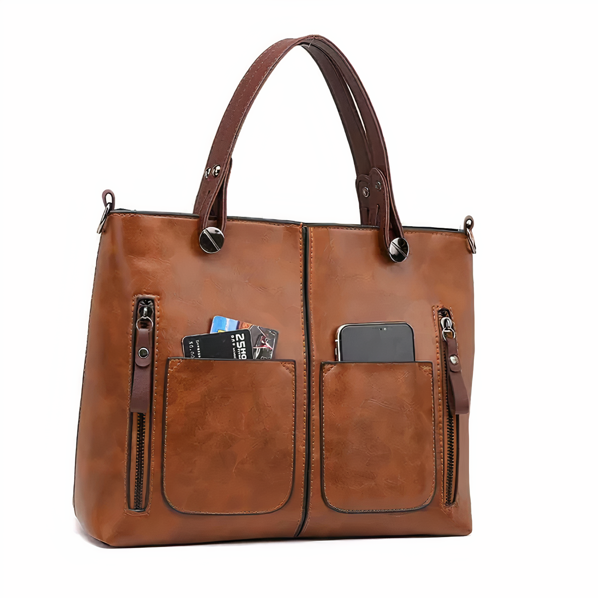 Nina™ - Vintage Leren Crossbody Tas