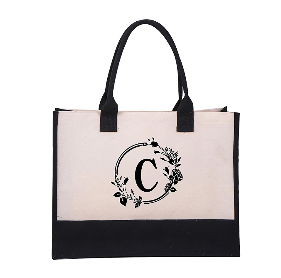 Icon™ - Gepersonaliseerde Tote Bag Met Letter