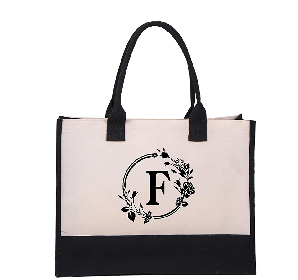 Icon™ - Gepersonaliseerde Tote Bag Met Letter