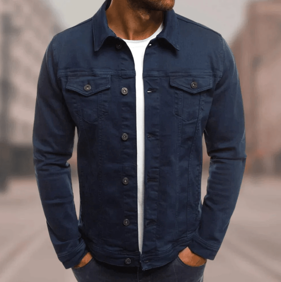 Steven - Denim Stijlvol Jacket Voor Heren