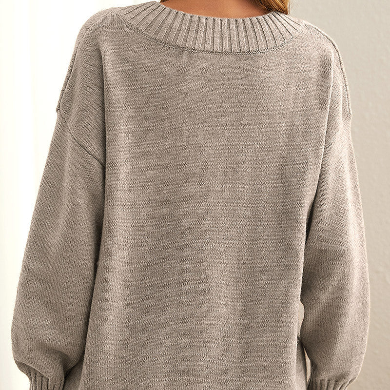 Femke™ - Weicher, bequemer Pullover met tiefem V-Ausschnitt