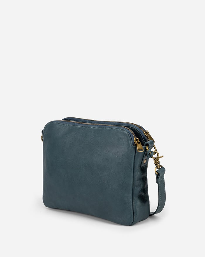 Fleur™ - Handgemaakte Leren Crossbody Schoudertas