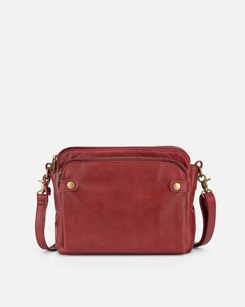 Fleur™ - Handgemaakte Leren Crossbody Schoudertas